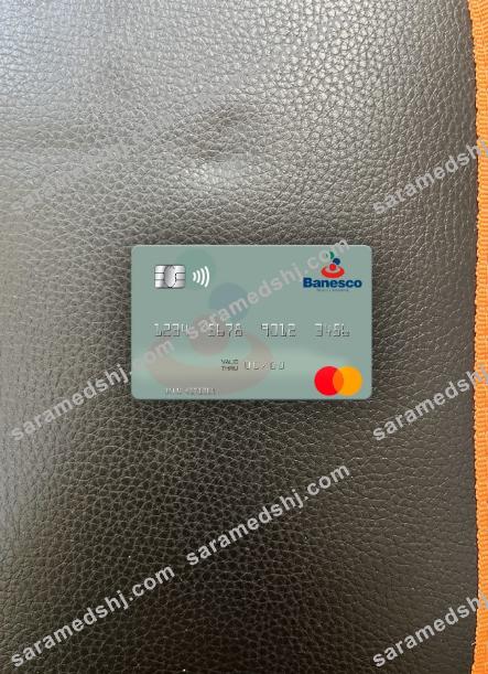 Venezuela Banesco Banco Universal mastercard photolook front